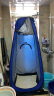 kolily折叠保温洗澡浴罩浴帐家用冬季成人用加厚保暖淋浴帘帐篷神器 蓝色-三窗免安装0.9*0.9*高1.9m 实拍图