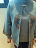 俞兆林（YUZHAOLIN）奶奶秋裝外套中老年女裝60歲70媽媽裝針織兩件套裝老人老太太毛衣 FX3134988 綠色 XL 推薦(90-105斤) 曬單實拍圖