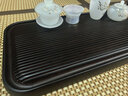 唐豐竹制茶盤(pán)家用辦公室簡(jiǎn)易長(cháng)方形功夫茶具泡茶臺帶排水茶壺托盤(pán)整塊 黑檀色弧面茶盤(pán)60x32cm 曬單實(shí)拍圖