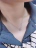 S925項鏈純銀女星星吊墜清新小眾設計鎖骨鏈送女友情人節生日禮物 白金色項鏈+精美禮盒 S925銀 曬單實(shí)拍圖