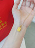 中國黃金（CHINA GOLD）黃金吊墜男女士足金平安無(wú)事牌項鏈方牌掛墜結婚送女朋友生日禮物 足金無(wú)事牌吊墜 約1.1g【贈銀鏈】 曬單實(shí)拍圖
