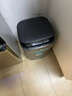 優(yōu)百納自動(dòng)感應式垃圾桶家用充電智能電動(dòng)不銹鋼防水客廳廚房浴室辦公室 鉑睿 原鈦色 12L 曬單實(shí)拍圖