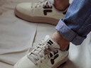 FILA FUSION斐樂(lè )官方潮牌男鞋BANK DX場(chǎng)下滑板鞋時(shí)尚舒適休閑鞋厚底鞋 古白色/奶白-AG 41 曬單實(shí)拍圖