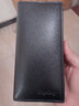 書(shū)果兒(SHU GUO ER)多卡位男士錢(qián)包長(cháng)款青年皮夾票夾日韓休閑男薄款錢(qián)夾 黑色 曬單實(shí)拍圖