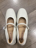 百麗（Belle）淺口瑪麗珍鞋女商場(chǎng)同款舒適柔軟媽媽單鞋B5S1DCQ4 米白 36 (230mm) 曬單實(shí)拍圖