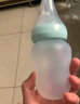 摩爾西夫摩爾西夫 硅膠奶瓶帶勺頭吸管多用米糊擠壓式軟勺神器 藍(lán)色 一瓶三用 180ml 曬單實(shí)拍圖