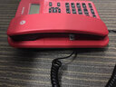 摩托羅拉（Motorola）CT202C 電話機(jī)座機(jī) 來(lái)電顯示 清晰免提 固話家用辦公固定電話機(jī) 免電池 雙接口 紅色 曬單實(shí)拍圖