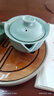 陶立方汝窯茶壺陶瓷手抓壺天青開(kāi)片手工泡茶壺防燙單壺功夫茶具配件 環(huán)青壺 200ml 曬單實(shí)拍圖