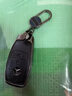 艾匠（AIJIANG）適用奔馳c200l包A180殼GLA200扣GLC260真皮GLK300 S級CLA車鑰匙套 A款【黑色】+掛扣 汽車鑰匙套 曬單實拍圖