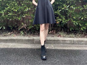 洛夢(mèng)希菲（ROMOHIPH）品牌黑色靴子女2025年春秋季新款馬丁靴韓系小踝靴瘦瘦靴 黑色單里 35 曬單實(shí)拍圖
