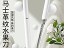 興刃大馬士革紋水果刀家用不銹鋼多功能削皮刀鋒利瓜果刀隨身神筆小刀 大馬士革紋水果刀 曬單實(shí)拍圖