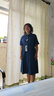 衣典零一（LEDIALYI）牛仔連衣裙2024夏季女裝新款法式氣質(zhì)中年小個(gè)子薄款襯衫裙子夏天 藍(lán)色 M（建議95-120斤） 曬單實(shí)拍圖