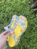 維布倫軟底果凍鞋女夏季沙灘鞋海邊厚底洞洞鞋防滑中老年沙灘瑪麗珍涼鞋 1005煙花黃 38 曬單實(shí)拍圖
