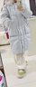 愛(ài)居兔冬季新款多色時(shí)尚高級感連帽羽絨服EWRAD4N776A 淺藍M7 155/80A/S 曬單實(shí)拍圖