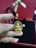 周六福（ZLF）七夕禮物  古法金吊墜傳承古法工藝黃金吊墜文殊菩薩 計價 5.47g 曬單實拍圖
