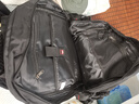 新潮代背包男超大容量出差旅行包休閑戶(hù)外行李登山包帆布雙肩包學(xué)生書(shū)包 2113黑色大號【可擴容80L+鞋倉】 曬單實(shí)拍圖