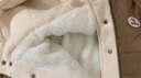 嘟嘟家兒童棉服外套寶寶連帽上衣冬裝男童秋冬保暖棉襖女童童裝 卡其 80 曬單實拍圖