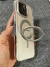 熊締盾360°支點殼適用蘋果15promax磨砂手機殼iPhone16pro透明全包防摔14磁吸plus手機套13/12帶支架 【全透明-360°旋轉】冰環(huán)支架 強磁吸附 iPhone 16 Pro  曬單實拍圖