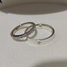 維勒法莎情侶戒指一對S999銀時尚簡約對戒求婚結(jié)婚刻字生日禮物送男女友 單戒S999銀閉口版需定制留言款式 曬單實拍圖