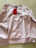 特步（XTEP） 運動(dòng)衛衣女春秋季新款服飾韓版針織套頭打底衫寬松大碼圓領(lǐng)休閑服上衣女透氣耐磨長(cháng)袖外套 淺粉【休閑百搭】 M/165 曬單實(shí)拍圖