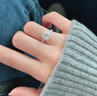 DR. DARLING莫桑石鉆戒1克拉女戒情侶戒指一對婚戒顯鉆求婚結(jié)婚生日520禮物 公主方鉆戒-1克拉【當(dāng)/次日達】 曬單實拍圖