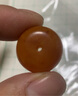 浪典天然琥珀老蜜蠟小大墩子鼓珠老型珠桶珠單顆頂珠金剛星月菩提配珠 直徑16厚12mm(單顆) 曬單實拍圖