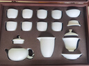 漢隸羊脂玉瓷茶具套裝整套德化白瓷陶瓷中國(guó)白功夫茶具蓋碗茶杯高檔 01.[羊脂玉]西施壺+蓋碗+8杯禮盒 曬單實(shí)拍圖