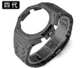 時(shí)仕 適用G-SHOCK卡西歐手表GA2100AP農家橡樹(shù)改裝配件黑武士表帶表殼 四代【黑色鋼帶套裝】 2100mm 曬單實(shí)拍圖