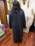 兆君2024秋冬高端純色羊毛大衣女西裝領(lǐng)兩?？坶L(cháng)款毛呢外套 深灰 L 曬單實(shí)拍圖