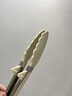 WCZ德國硅膠夾子耐高溫廚房食物油炸不銹鋼煎牛排夾炒菜專(zhuān)用食品夾子 硅膠食品夾奶油白 曬單實(shí)拍圖