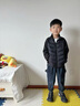 巴布豆兒童羽絨服女童外套冬季中大童輕薄款保暖百搭內膽男童校服神器 黑 160 曬單實(shí)拍圖