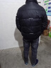 羅蒙（ROMON）高端羊羔毛領(lǐng)羽絨服男士冬季鴨絨外套短款PU皮衣潮流加厚男冬裝 D327-0810黑色 2XL 曬單實(shí)拍圖