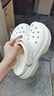 卡駱馳（crocs）雪屋Clog洞洞鞋戶(hù)外厚底沙灘鞋女鞋拖鞋涼拖涼鞋 M6W8 曬單實(shí)拍圖