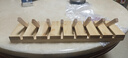 瑜品佳實(shí)木掛鉤玄關(guān)入戶(hù)臥室掛衣鉤墻上木質(zhì)掛衣架壁掛創(chuàng  )意墻壁衣帽掛鉤 鋼琴鍵掛衣鉤【八鉤 原木色】 曬單實(shí)拍圖