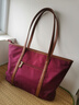 新款包包女包2026高級感大容量尼龍單肩包通勤牛津布大包托特包 紫紅色 曬單實(shí)拍圖
