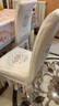 維雪華歐式椅子套罩家用裙擺餐桌木椅子椅罩一體墊凳子板凳保護套座椅套 【M款 短裙擺】39煙雨米 曬單實(shí)拍圖