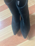 大東襪靴女鞋2025冬季新款尖頭細高跟短靴時(shí)尚百搭彈力靴子0030 黑色 36 曬單實(shí)拍圖