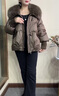珂儷莎中年媽媽冬裝大毛領(lǐng)羽絨服2025新款棉服加厚棉襖中老年女棉衣外套 YLJR-9609-黑色【加厚棉服】 L 【建議110-130斤】 曬單實(shí)拍圖