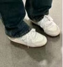 阿迪達(dá)斯 （adidas）FORUM低幫籃球鞋板鞋小白鞋男女阿迪達(dá)斯官方三葉草 米白色 41.5 曬單實(shí)拍圖