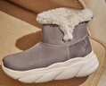 斯凱奇（Skechers）麻薯靴女靴秋冬加絨保暖雪地靴厚底防滑中筒靴女鞋168061 曬單實(shí)拍圖