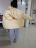 笛莎（DEESHA）童裝女童和暖系列三防中長版防寒羽絨服2024冬季新款女寶時尚外套 杏仁黃 110 曬單實拍圖