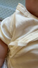 貝瑞加（Babyprints）寶寶半背衣2件裝嬰兒短袖上衣純棉夏季和尚服A類(lèi)柔軟薄款 黃66 曬單實(shí)拍圖