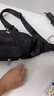 七匹狼（SEPTWOLVES）胸包男士斜挎包男大容量單肩包休閑通勤小背包2025新款出行手機包 黑色 曬單實(shí)拍圖