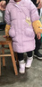 笛莎童裝女童立體郁金香連帽羽絨服2025冬季新款女寶寶可愛(ài)精致羽絨服 葡萄紫 120 曬單實(shí)拍圖