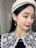 唐后（TH）天然和田玉耳環(huán)女新中式耳釘純銀漢服旗袍耳飾媽媽生日節(jié)日禮物 【顏如玉】耳環(huán)+送官方鑒定證書 曬單實拍圖
