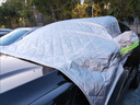 Ewitgo汽車(chē)遮陽(yáng)擋夏季隔熱防曬遮光板半車(chē)罩四季通用加厚前擋風(fēng)罩車(chē)衣 【現代】勝達途勝伊蘭特菲斯塔ix35名圖索納塔 曬單實(shí)拍圖