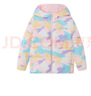 361°童裝男女童加厚保暖羽絨服冬季新款小童保暖防風(fēng)羽絨外套 荷花粉 120cm 曬單實(shí)拍圖