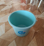 茶花（CHAHUA）水桶手提式帶蓋儲水桶pp材質(zhì)加厚學(xué)生宿舍家用洗衣洗車(chē)釣魚(yú)水 帶蓋水桶淺藍色 17L 1個(gè) 曬單實(shí)拍圖