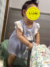 班喜迪女童夏裝套裝2025新款洋氣時(shí)髦寶寶無(wú)袖上衣兒童七分褲夏季兩件套 藍(lán)色 90 曬單實(shí)拍圖
