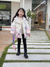 G.DUCK KIDS小黃鴨童裝女童羽絨服冬季新款卡通庫洛米亮燈款女寶寶連帽衣服 拍拍亮燈紫 110 建議100-110cm4-5歲cm 曬單實(shí)拍圖